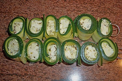 Zucchini - Käse - Spieße 31