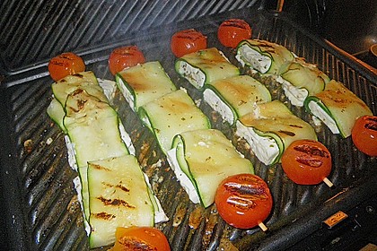 Zucchini - Käse - Spieße 15
