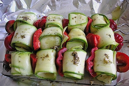 Zucchini - Käse - Spieße 10