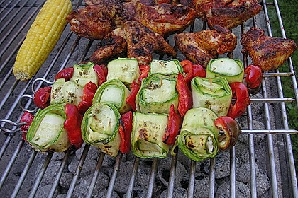 Zucchini - Käse - Spieße