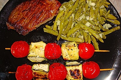 Zucchini - Käse - Spieße 8