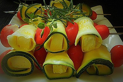 Zucchini - Käse - Spieße 6