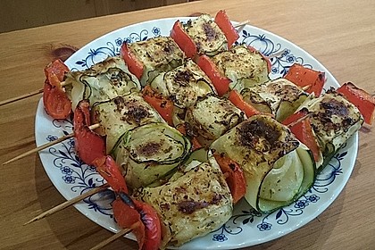 Zucchini - Käse - Spieße 16
