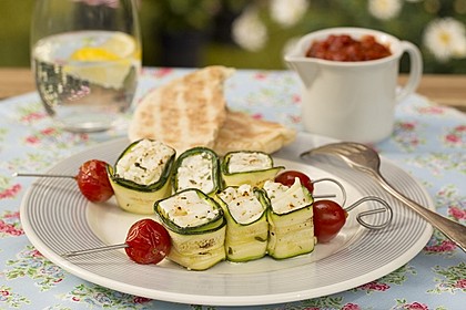 Zucchini - Käse - Spieße 1