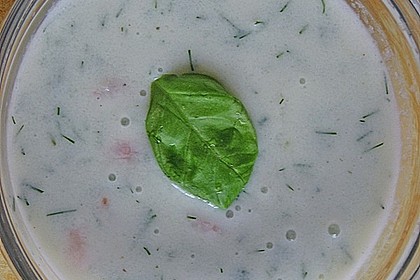 Geeiste Gurkensuppe