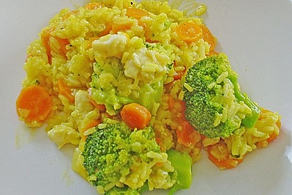 Bunte Reis - Fisch - Pfanne 6