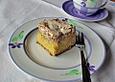 Rhabarberkuchen mit Mandelbaiser
