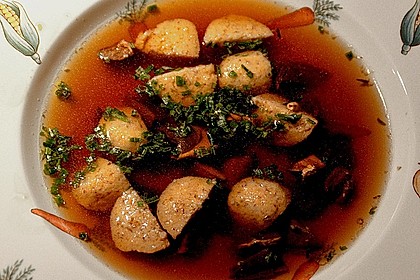 Haselnussklößchen in Bouillon 14