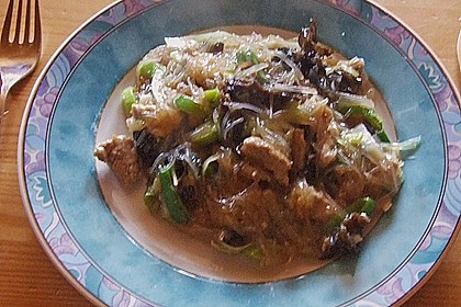 Schweinefleisch mit Glasnudeln 2