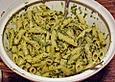 Penne mit Spinat und Gorgonzola