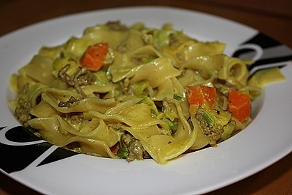 Curryrahm - Nudeln mit Hackfleisch 6