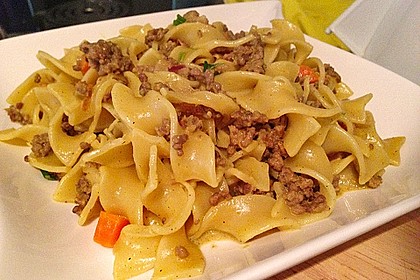 Curryrahm - Nudeln mit Hackfleisch 12