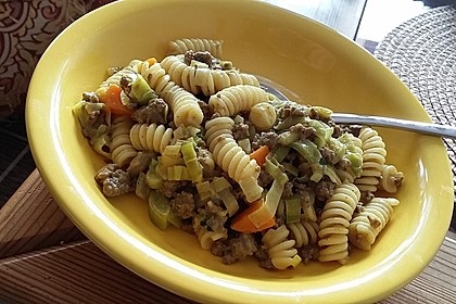 Curryrahm - Nudeln mit Hackfleisch 14