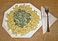 Gorgonzola - Spinat - Sauce