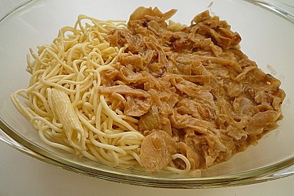 Zwiebel - Sahne - Hähnchen 5