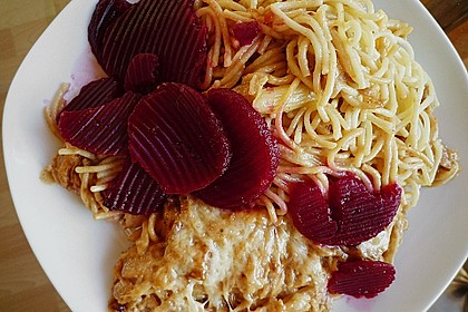 Zwiebel - Sahne - Hähnchen 4