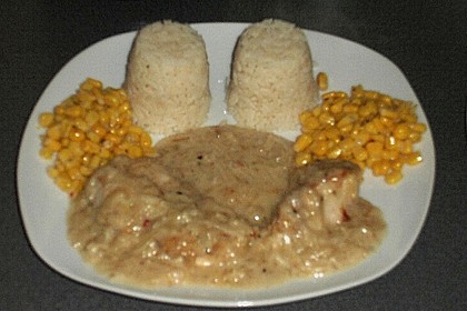 Zwiebel - Sahne - Hähnchen 9