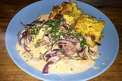 Zwiebel - Sahne - Hähnchen 2