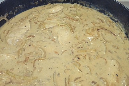Zwiebel - Sahne - Hähnchen 8