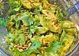 Kartoffelsalat mit Petersilien - Zitronenpesto und Pinienkernen