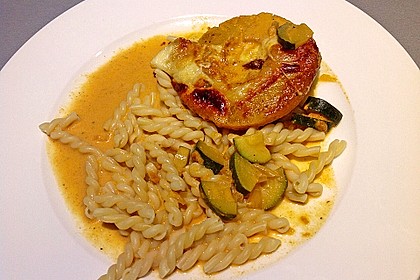 Schweinefilet & Ananas in Currysahne 4