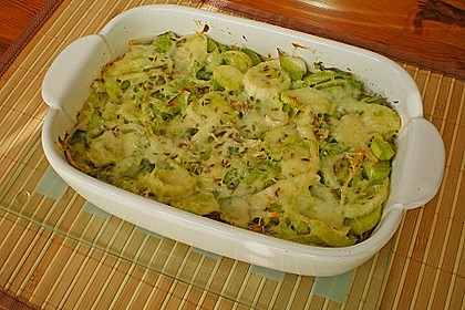 Grünkernauflauf mit Lauch 2