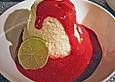 Limonen - Mousse mit Himbeerso&szlig;e