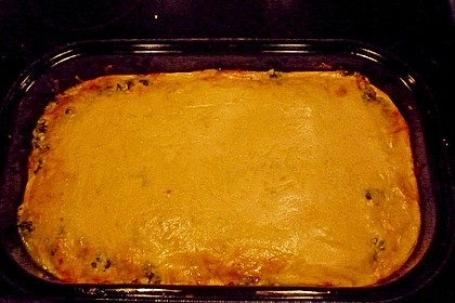 Spinat - Hackfleischauflauf mit P&uuml;reekartoffeln und K&auml;se &uuml;berbacken 4