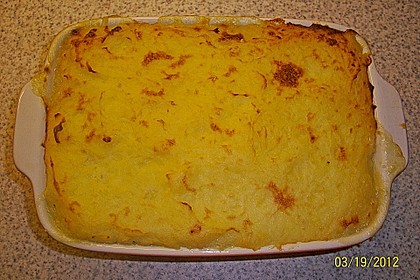 Spinat - Hackfleischauflauf mit P&uuml;reekartoffeln und K&auml;se &uuml;berbacken 6
