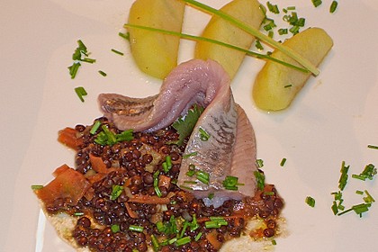 Matjes, Backapfel und Linsenvinaigrette 1