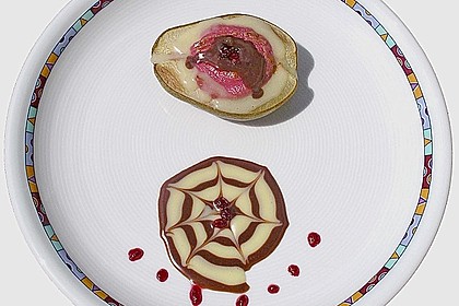 Gegrillte Birnen mit Schokoladensauce