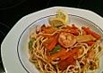 Shrimps - Gem&uuml;se - Mie Nudel - Wok, s&uuml;&szlig;- scharf