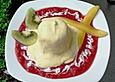 Mangoparfait auf Himbeerp&uuml;ree