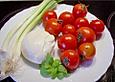 Mozzarella - Kirschtomaten - Salat