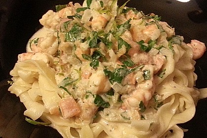 Shrimps - Wei&szlig;wein - Sauce f&uuml;r Pasta 4