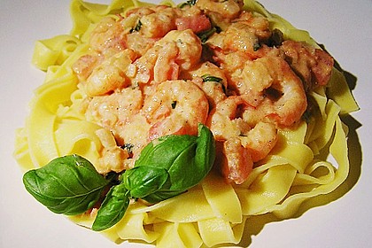 Shrimps - Wei&szlig;wein - Sauce f&uuml;r Pasta