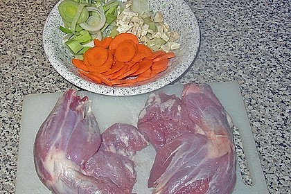 Weihnachtliche G&auml;nsekeule