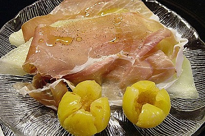 Parmaschinken mit Fr&uuml;chten