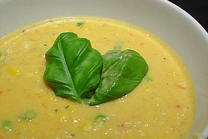 Asiatische Maiscremesuppe mit Curry & Kokosmilch 2