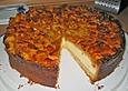 Quarkkuchen mit Mandelhaube