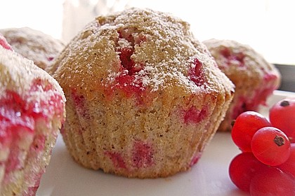 Haferflocken - Johannisbeer - Muffins 1