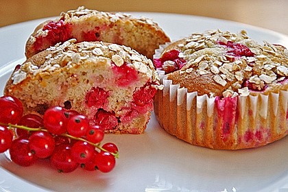 Haferflocken - Johannisbeer - Muffins 7