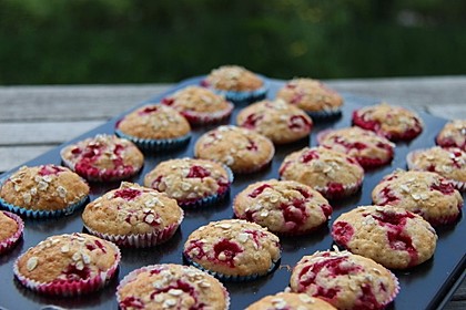 Haferflocken - Johannisbeer - Muffins 3