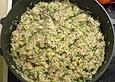 Reispfanne mit Rindfleisch