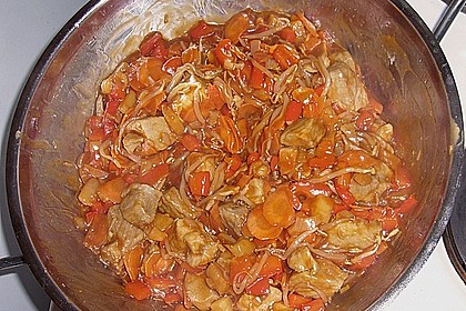 Schweinefleisch s&uuml;&szlig; - sauer