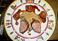 Kalbsfilet in Kakao gebraten mit Pfifferlingrisotto und Balsamicoschalotten