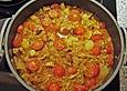 Tomaten - Topf mit Lauch