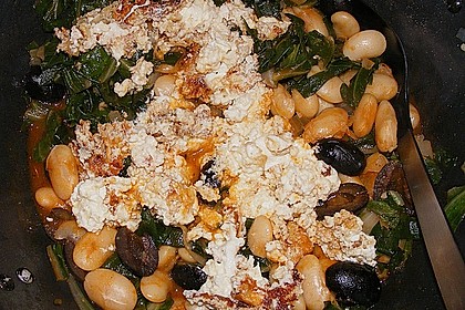 Bohnen - Mangold - Feta - Pfanne 6