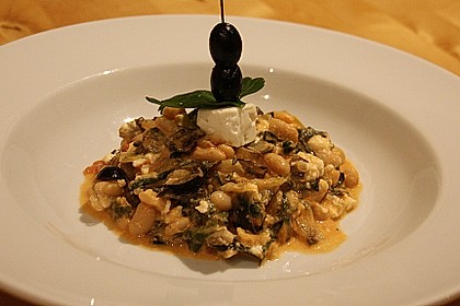 Bohnen - Mangold - Feta - Pfanne 1