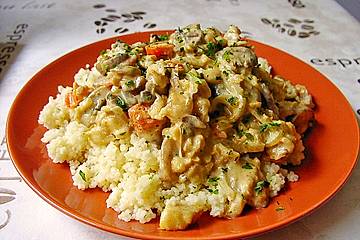 Lachs – Stroganoff